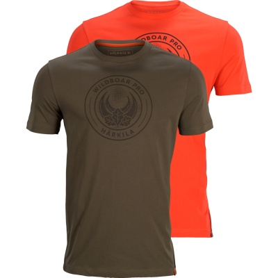 H&auml;rkila Wildboar Pro T-Shirt  2-Pack Limited Edition gr&uuml;n/orange Herren