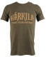 H&auml;rkila SchriftzugT-Shirt kurzarm Herren dark olive / slate braun