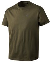 Seeland Basic T-Shirt 3er Pack pine green/ faun major braun Herren