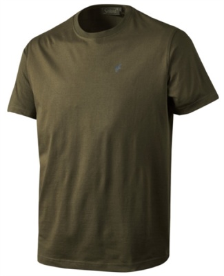 Seeland Basic T-Shirt 3er-Pack pine green/ faun major braun Herren (Gr&ouml;&szlig;e L)
