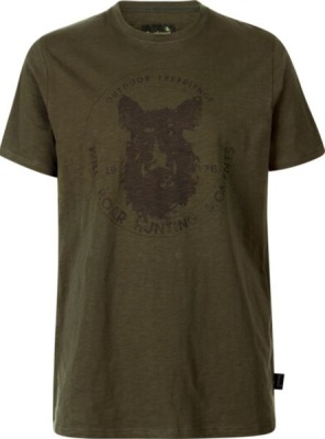Seeland Flint T-Shirt Wild Boar Dark Olive Herren (Gr&ouml;&szlig;e M)