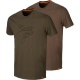 H&auml;rkila Graphic T-Shirt 2-Pack green/brown Herren (Gr&ouml;&szlig;e XL)
