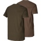 H&auml;rkila Graphic T-Shirt 2-Pack green/brown Herren (Gr&ouml;&szlig;e XL)